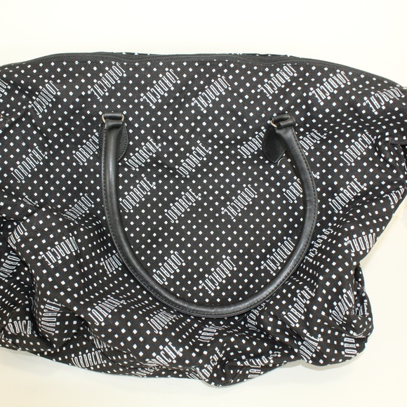 Jordache Handbags - JORDACHE Large Carry all bag/purse black/white